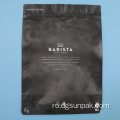 Pungi de ambalare din plastic cu fermoar, negre mat, personalizate